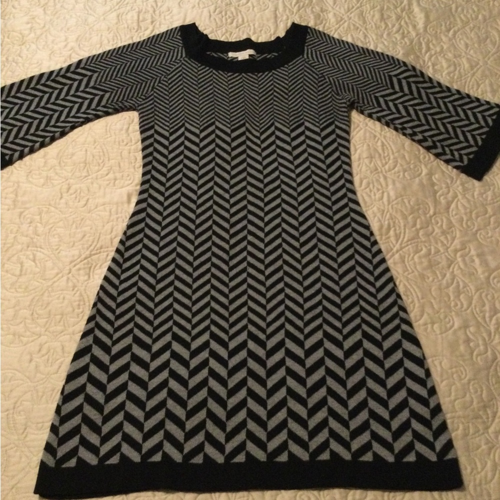 Jonathan Martin Black and Gray Dress